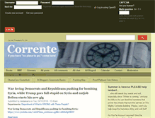 Tablet Screenshot of correntewire.com